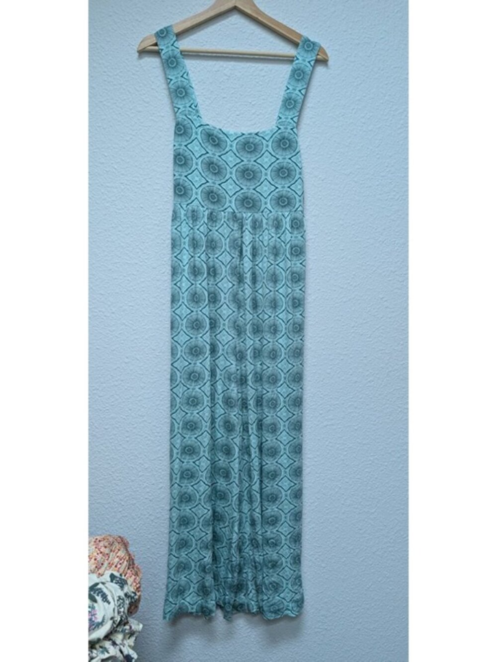 Kate Quinn Aqua Batik Women's High Waist Jumpsuit The Woods Modal Small